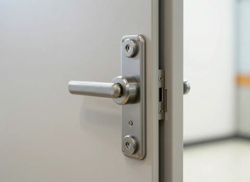 Mehrfachverriegelung mit Beschlag im Detail